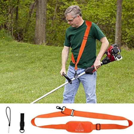 DA LI SHI Weed Eater Strap,Trimmer Strap Shoulder,Strap Blower,Strap Weed Wacker,Compatible with EGO String Trimmer,and All Types for Weed Eaters Clearance,Leaf Blower, Multi Head System (Orange)