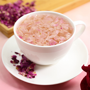 dried rose petal tea